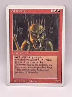 Goblin King MTG Core Set 4th Edition Regular LP - Image 1