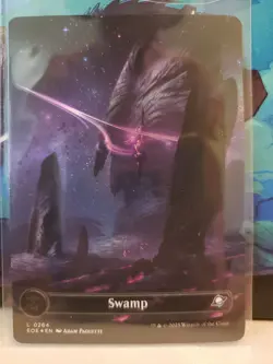 MTG - Swamp 0264 (Borderless Foil) - Edge of Eternities NM/M Condition - Image 1