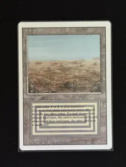 Scrubland Revised Edition 3rd Dual Land Magic MTG MP Rare Old School Vintage - Image 1