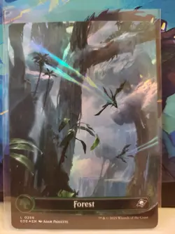 Forest (0266) (Borderless) Foil Edge of Eternities MTG NM - Image 1