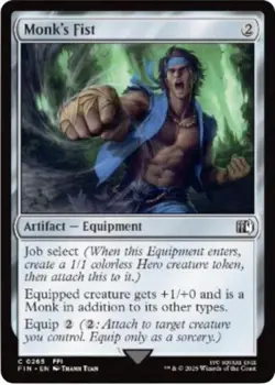 Monk's Fist -Foil Medium Play MTG Universes Beyond: FINAL FANTASY - Image 1