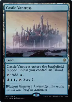 242/269 CASTLE VANTRESS RARE THRONE OF ELDRAINE MTG CARD - Image 1