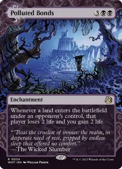 * POLLUTED BONDS * WILDS OF ELDRAINE * ENCHANTING TALES * NM * MTG * - Image 1