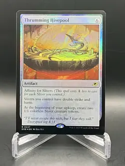 MTG Thrumming Hivepool R 0247 [Foil] Edge of Eternities Rare Artifact TCG NM/M - Image 1