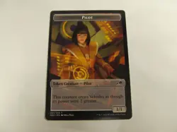 Pilot Token NM Magic the Gathering Kamigawa: Neon Dynasty mtg card - Image 1