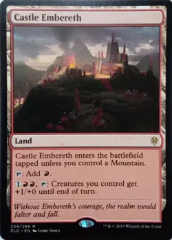 239/269 CASTLE EMBERETH RARE THRONE OF ELDRAINE MTG CARD - Image 1
