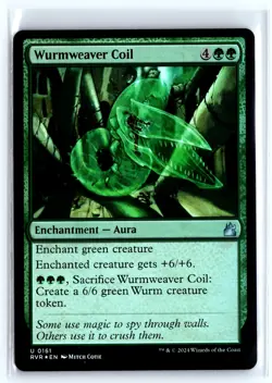 FOIL Wurmweaver Coil Ravnica Remastered - MTG Magic the Gathering Card - Image 1