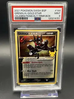 GRENINJA #144 PSA 9 • 2021 Celebrations ETB Gold Star Promo Mint Pokemon - Image 1