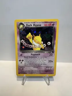 Pokemon TCG English MP Dark Hypno 9/82 Team Rocket Holo Rare Vintage WOTC - Image 1