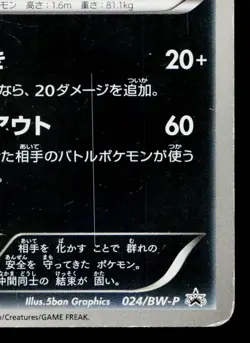 ZOROARK 024/BW-P BLACK & WHITE PROMOS JAPANESE POKEMON TCG - Image 5