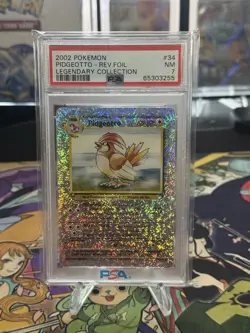 PSA 7 Pidgeotto Reverse Holo 34/110 Legendary Collection 2002 Pokemon Card - Image 1