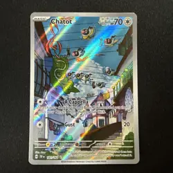 Chatot 181/162 - Illustration Rare - Temporal Forces SV05 - NM Pokemon TCG - Image 1