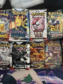 Pokemon TCG Booster Packs Assorted Lot - 161 Factory Sealed Packs - Image 3