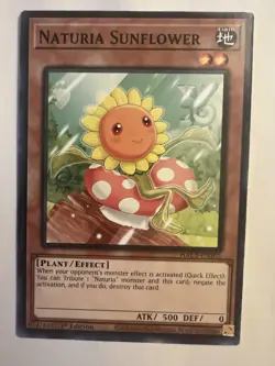 Yugioh! Naturia Sunflower - HAC1-EN102 Hidden Arsenal - 1st Edition Near Mint - Image 1