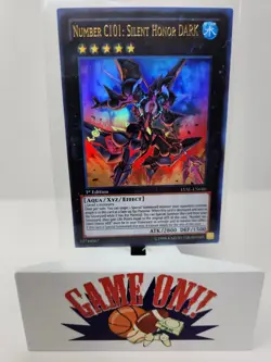 YuGiOh Number C101: Silent Honor Dark LVAL-EN046 1st Edition Ultra Rare NM - Image 1