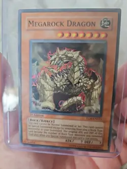Yugioh Megarock Dragon TLM-EN015 Super Rare 1st Edition Lost Millennium PACK FRE - Image 1