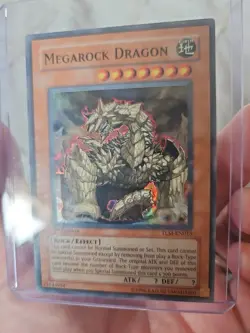 Yugioh Megarock Dragon TLM-EN015 Super Rare 1st Edition Lost Millennium PACK FRE - Image 2