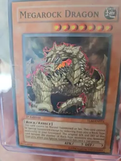 Yugioh Megarock Dragon TLM-EN015 Super Rare 1st Edition Lost Millennium PACK FRE - Image 3