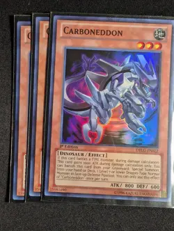 Yugioh - 3x Carboneddon DRLG-EN022 1st Edition Super Rare NM - Image 1