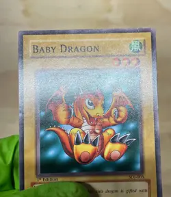 Yugioh! LP Baby Dragon - SDJ-003 - Common - 1st Edition Lightly Played, English - Image 3