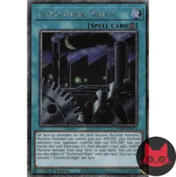 Yugioh Clockwork Night RA03-EN071 Platinum Secret Rare 1st Edition NM - Image 1