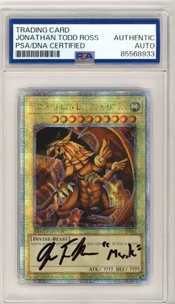 PSA Jonathan Todd Ross Signed The Winged Dragon of Ra LC01-EN003 Yu-Gi-Oh! TCG - Image 1