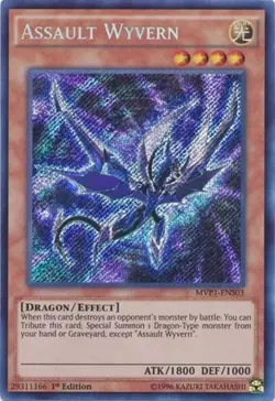 1x (NM) Assault Wyvern - MVP1-ENS03 - Secret Rare - 1st Edition YuGiOh - Image 1