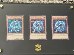 Blue-Eyes White Dragon X3 Display 25th Anniversary Briefcase Kaiba TCG English - Image 1