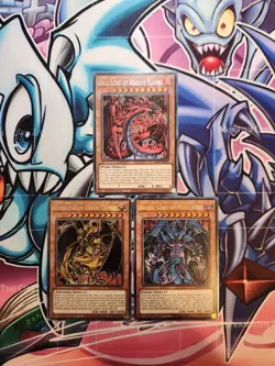 Sacred Beasts Set - Raviel-Uria-Hamon MP21-EN252-254 Secret 1st Ed Yugioh - Image 1