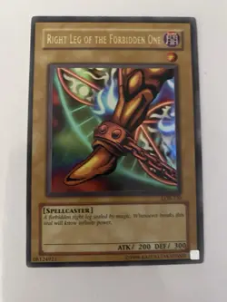 Yugioh Right Leg Of The Forbidden One LOB-120 Ultra Rare - Image 1