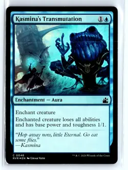 FOIL Kasmina's Transmutation Ravnica Remastered - MTG Magic the Gathering Card - Image 1