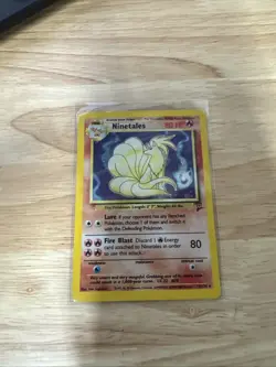 Pokemon TCG Ninetales Base Set 2 Holo Rare Card 13/130 WOTC LP - Image 1