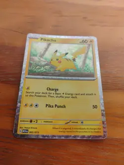 Pikachu New 2025 McDonalds Happy Meal Holo Pokemon Dragon Discovery Card 002/015 - Image 2