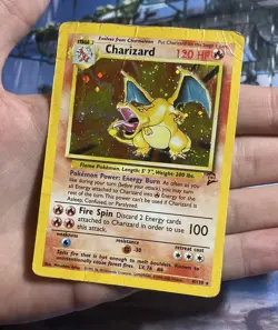 Pokemon TCG - Base Set 2 - Charizard 4/130 - Rare Holo Card - HP ( Grade 1 ) - Image 2