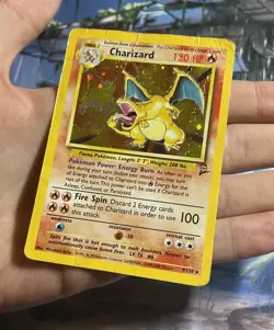 Pokemon TCG - Base Set 2 - Charizard 4/130 - Rare Holo Card - HP ( Grade 1 ) - Image 3