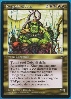 Rohgahh of Kher Keep Legends (ITALIAN) NM (Reserved List Magic Card) (499733) - Image 1