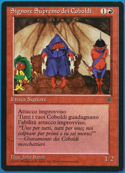 Kobold Overlord Legends (ITALIAN) NM (Reserved List MTG Card) (499729) ABUGames - Image 1