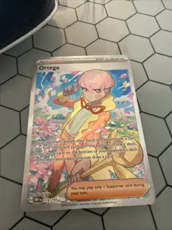 Pokemon TCG S&V Obsidian Flames Ortega Trainer Full Art Ultra Rare Card 219/197 - Image 1