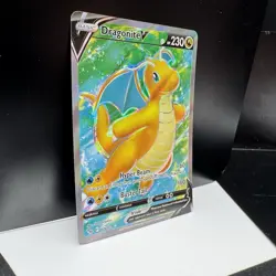 Pokemon TCG Dragonite v Full Art Holo Ultra Rare Card Pokemon 076/078 NM - Image 2