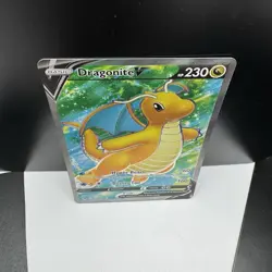 Pokemon TCG Dragonite v Full Art Holo Ultra Rare Card Pokemon 076/078 NM - Image 4