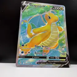 Pokemon TCG Dragonite v Full Art Holo Ultra Rare Card Pokemon 076/078 NM - Image 5