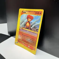 Magby Reverse Holo 52/165 Expedition 2002 Rare E Reader Series Pokemon Card HP - Image 3