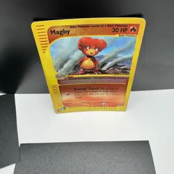 Magby Reverse Holo 52/165 Expedition 2002 Rare E Reader Series Pokemon Card HP - Image 4