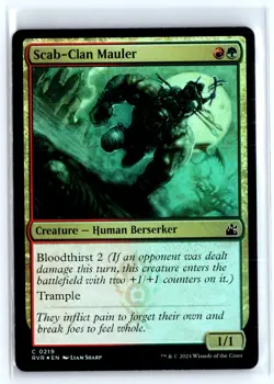 FOIL ScabClan Mauler Ravnica Remastered - MTG Magic the Gathering Card - Image 1