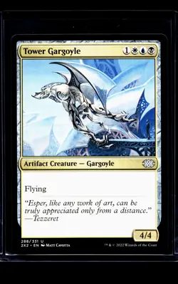 2022 MTG Magic The Gathering 2X2 Double Masters 2022 #288 Tower Gargoyle - Image 1