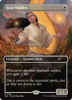 Soul Warden - Rainbow Foil Extended Art SLD NM MTG - Image 1
