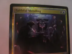 Faithful Mending -Foil Light Play MTG Innistrad: Midnight Hunt - Image 2