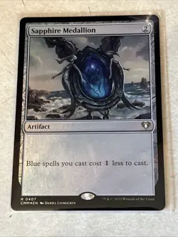 Sapphire Medallion Commander Masters NM-Mint MTG Foil - Image 1