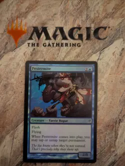 Signed Pestermite Lorwyn Foil MTG - Image 1