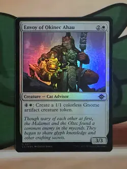 X 1 Envoy of Okinec Ahau FOIL NM Lost Caverns of Ixalan MTG Magic The Gathering - Image 1